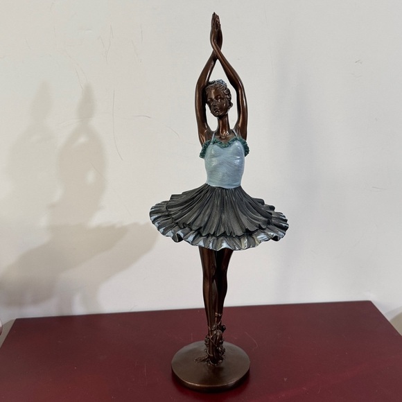 Other - Elegant Ballerina Bronze Style (Resin) Statue 16 3/4"H x 6"W - Vintage